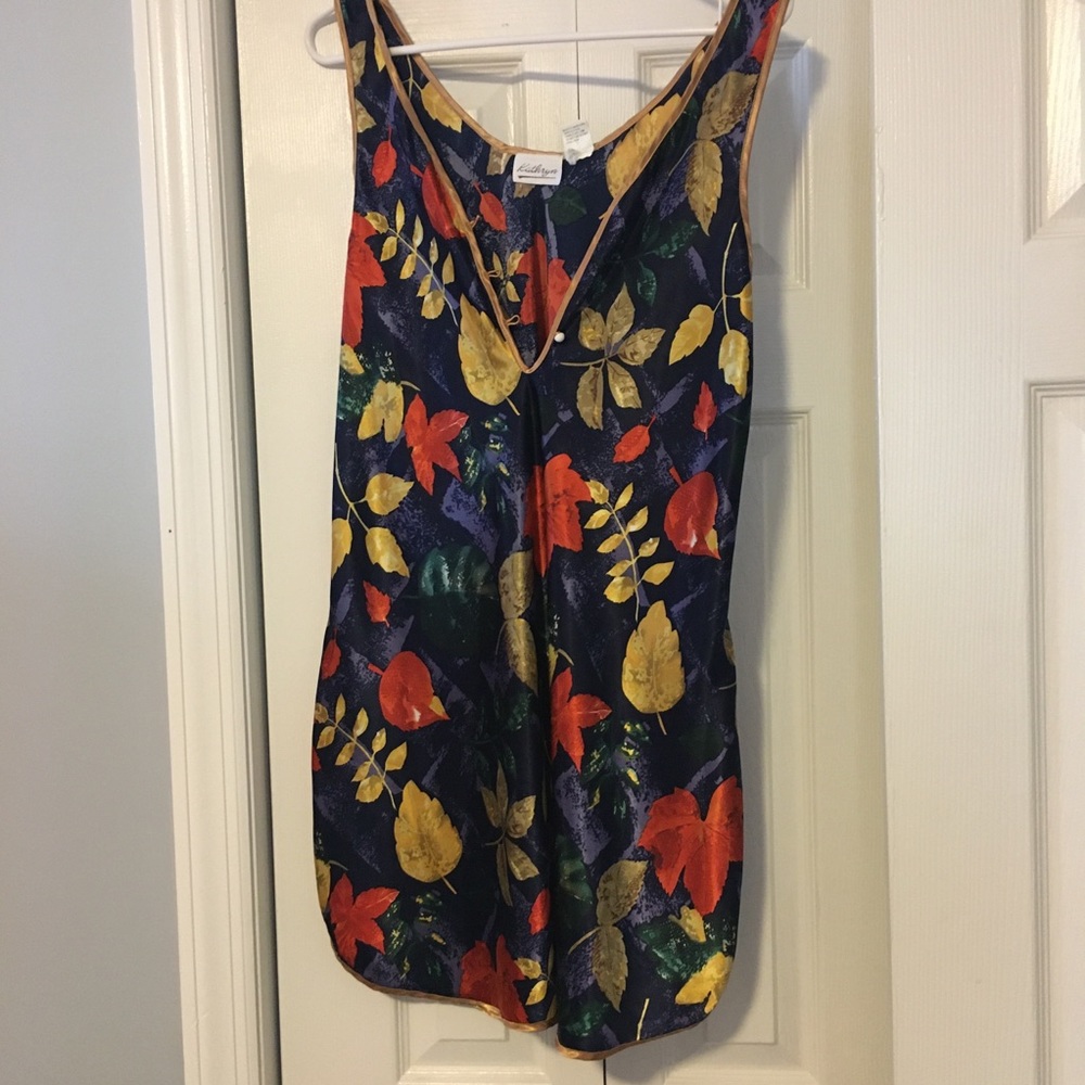 Vintage Kathryn floral polyester tank Large - Picture 2 of 7